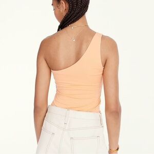 J.Crew One-Shoulder Asymmetrical Tank Top Peach Medium